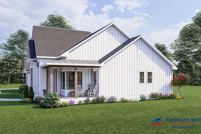 Modern Farmhouse House Plan #041-00274 Elevation Photo