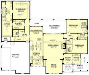 Main Floor for House Plan #041-00274