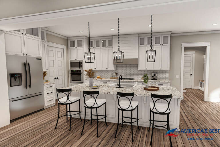 Modern Farmhouse House Plan #041-00274 Additional Photo