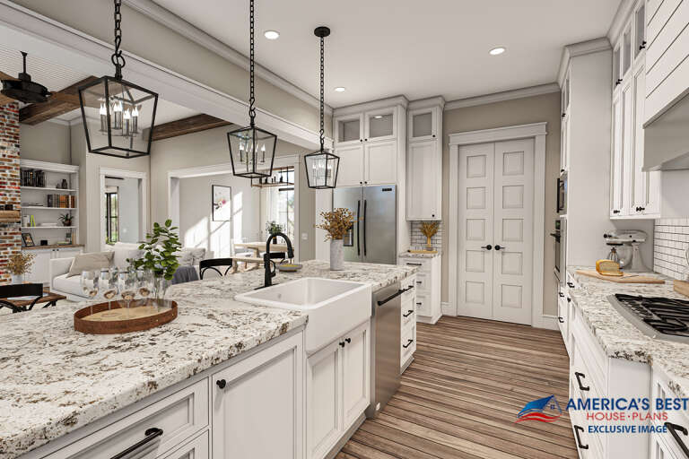 Modern Farmhouse House Plan #041-00274 Additional Photo