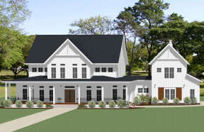 Modern Farmhouse House Plan #6849-00122 Elevation Photo