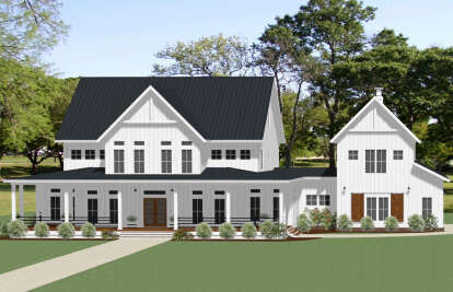 Modern Farmhouse House Plan #6849-00122 Elevation Photo