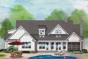 Modern Farmhouse House Plan #2865-00077 Elevation Photo