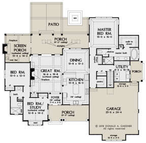 Main Floor  for House Plan #2865-00077