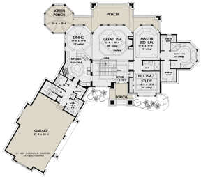 Main Floor  for House Plan #2865-00080