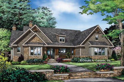 Craftsman House Plan #2865-00081 Elevation Photo