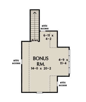 Bonus Room for House Plan #2865-00081