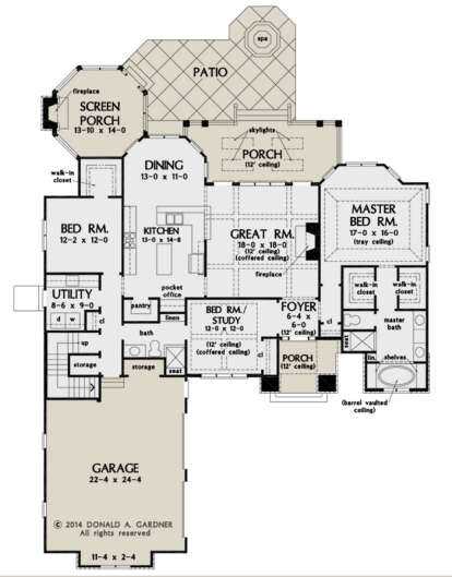 Main Floor  for House Plan #2865-00082