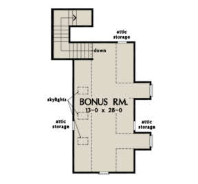 Bonus Room for House Plan #2865-00082