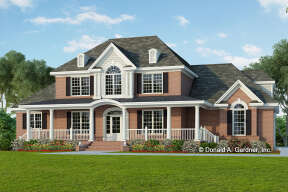 Colonial House Plan #2865-00083 Elevation Photo