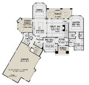 Main Floor  for House Plan #2865-00084