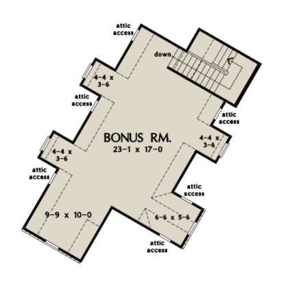 Bonus Room for House Plan #2865-00084