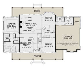 Main Floor  for House Plan #2865-00086