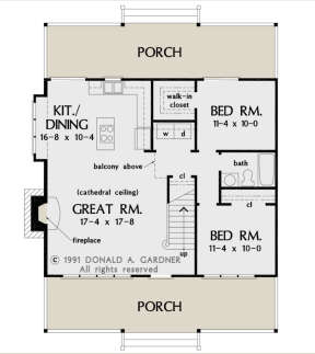 Main Floor  for House Plan #2865-00087