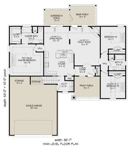 House Plan House Plan #26889 Drawing 1