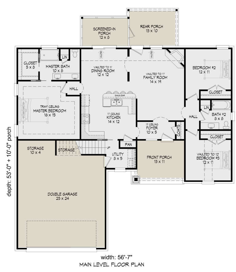 House Plan House Plan #26889 Drawing 1