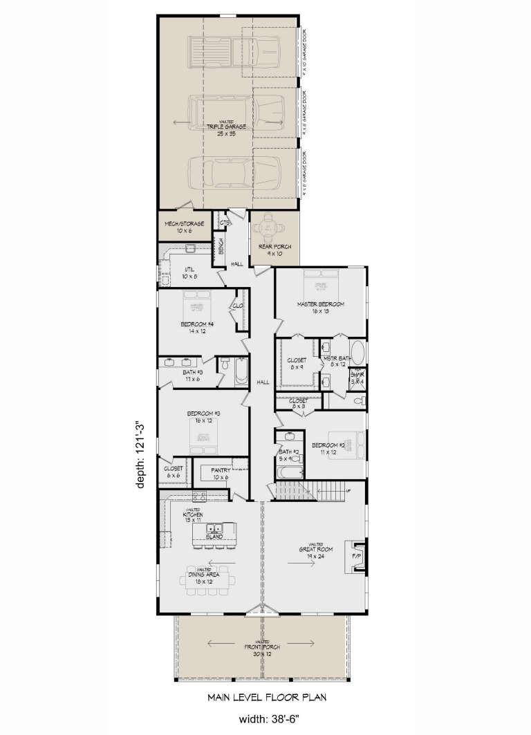House Plan House Plan #26890 Drawing 1
