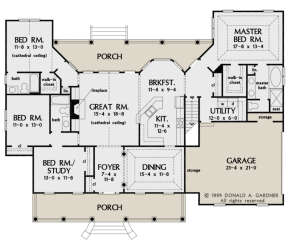 Main Floor  for House Plan #2865-00089