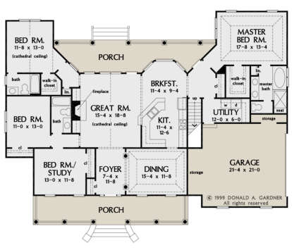 House Plan House Plan #26892 Drawing 1
