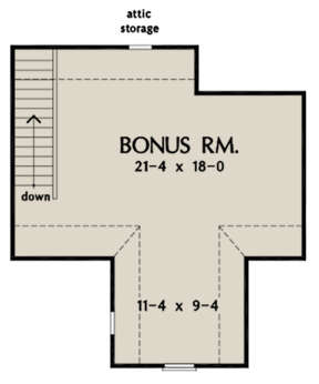 Bonus Room for House Plan #2865-00089