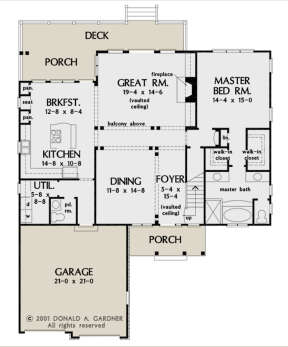 Main Floor  for House Plan #2865-00090
