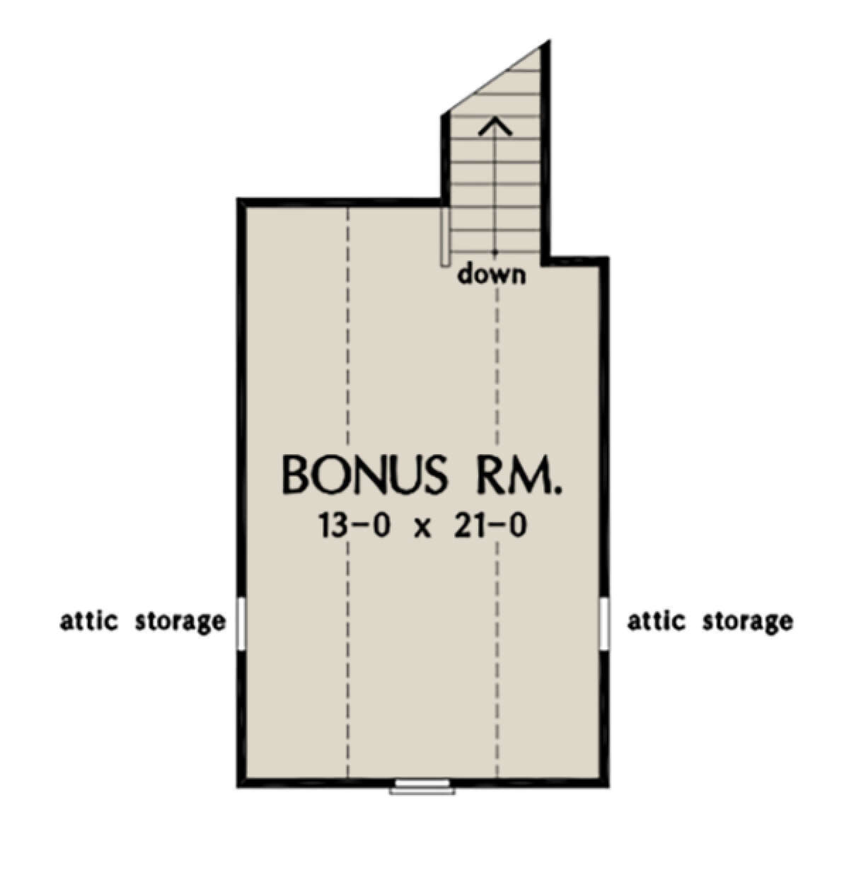 Bonus Room for House Plan #2865-00091
