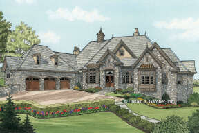 French Country House Plan #2865-00095 Elevation Photo
