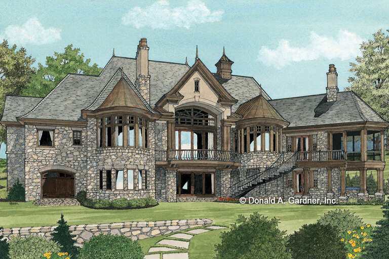 French Country House Plan #2865-00095 Elevation Photo