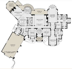Main Floor  for House Plan #2865-00095