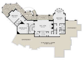Basement for House Plan #2865-00095