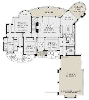 Main Floor  for House Plan #2865-00096