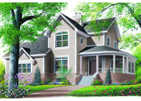 Country House Plan #034-00017 Elevation Photo
