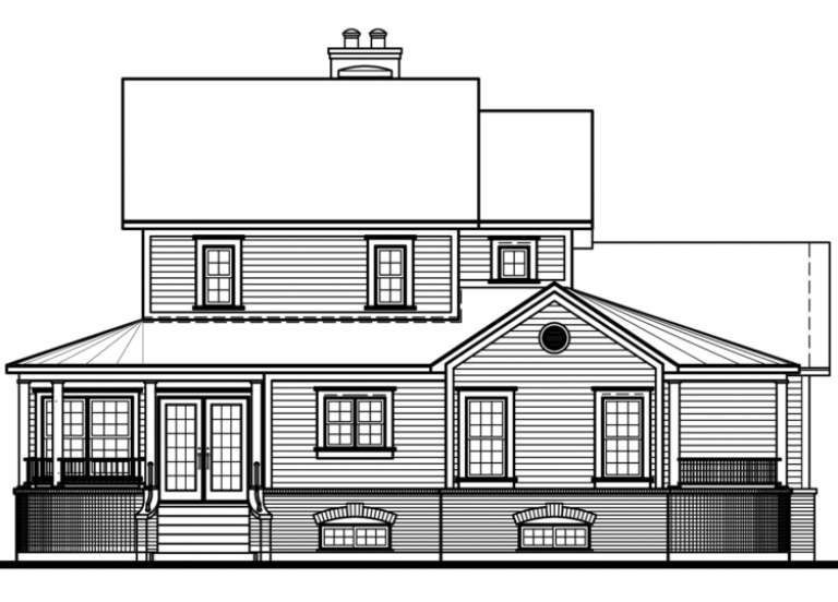 Country House Plan #034-00017 Elevation Photo