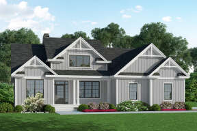 Craftsman House Plan #2865-00100 Elevation Photo