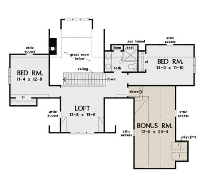 Second Floor for House Plan #2865-00100