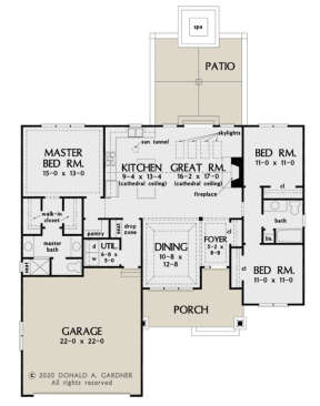 Main Floor for House Plan #2865-00101