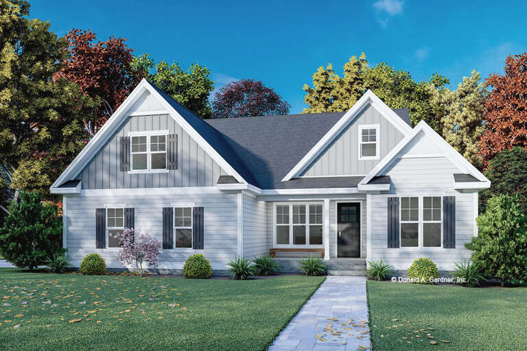 Modern Farmhouse House Plan #2865-00102 Elevation Photo