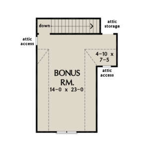 Bonus Room for House Plan #2865-00102