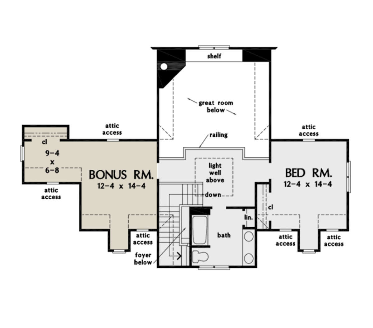 Second Floor for House Plan #2865-00106