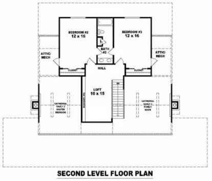 Floorplan 3 for House Plan #053-00370