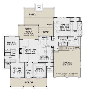Main Floor for House Plan #2865-00107