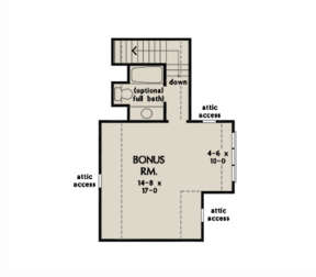 Bonus Room for House Plan #2865-00108
