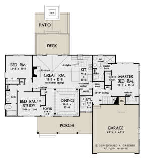 Main Floor for House Plan #2865-00110