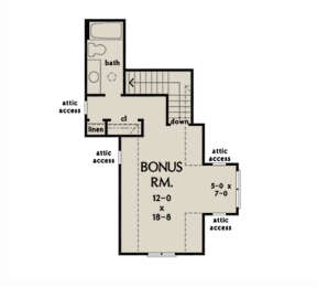 Bonus Room for House Plan #2865-00110