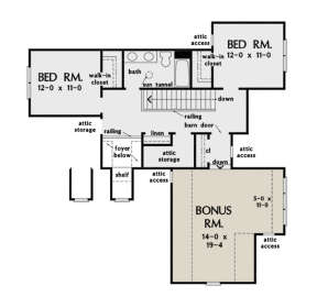 Second Floor for House Plan #2865-00111