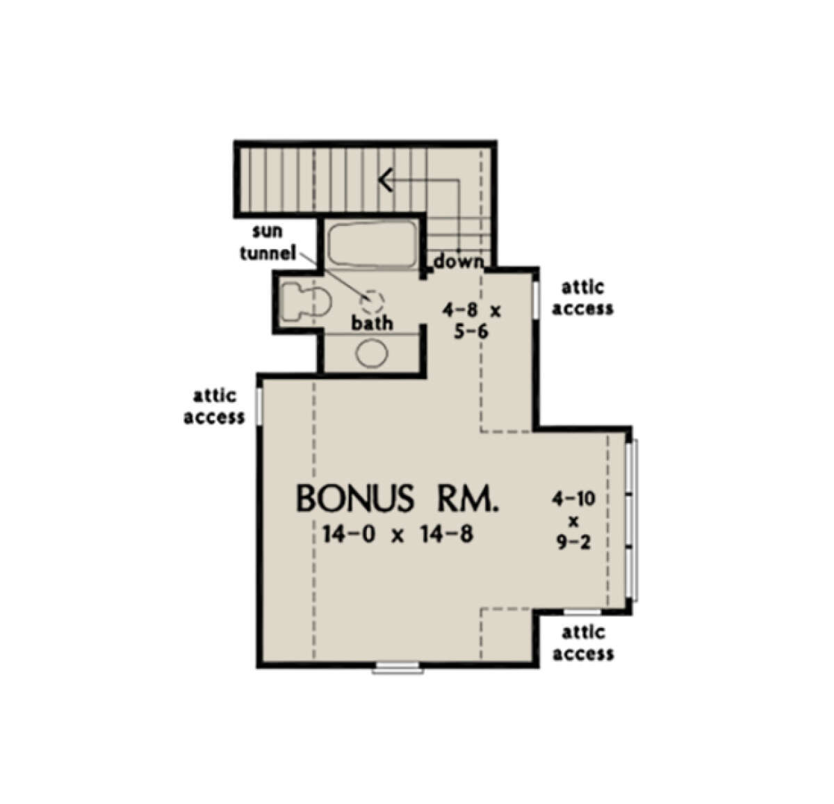 Bonus Room for House Plan #2865-00113