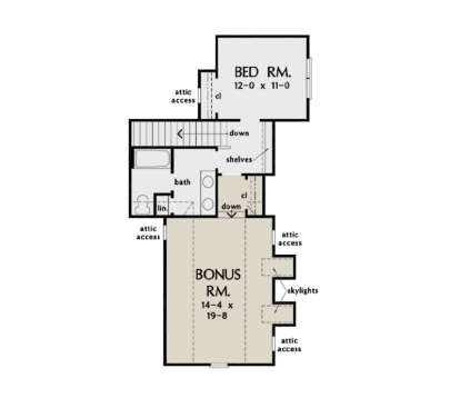 Second Floor for House Plan #2865-00114