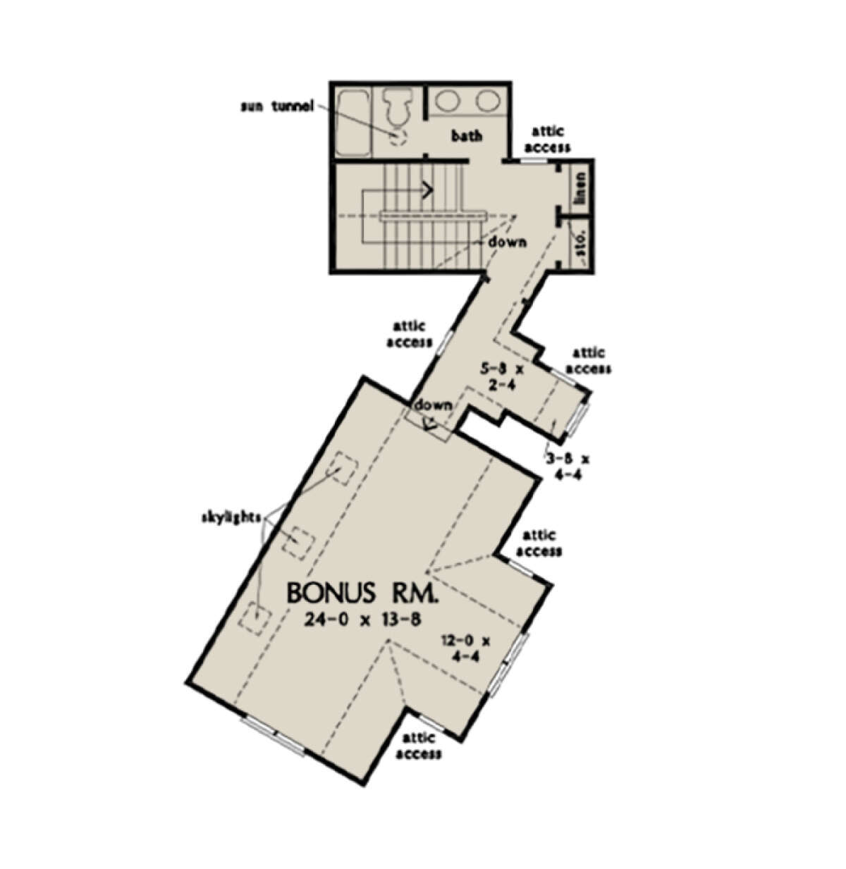 Bonus Room for House Plan #2865-00118