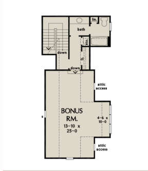 Bonus Room for House Plan #2865-00119