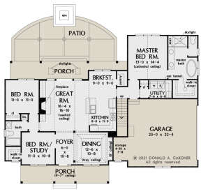 Main Floor for House Plan #2865-00121